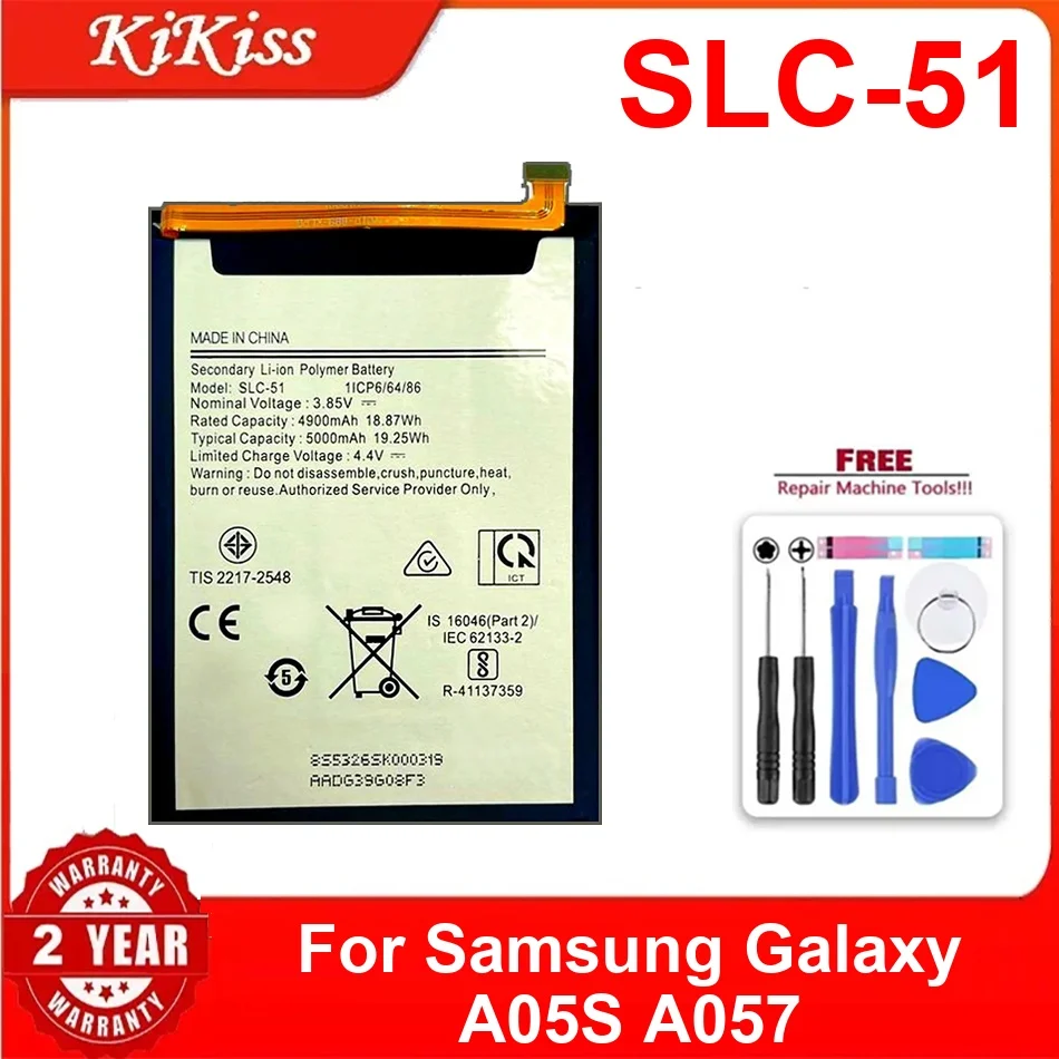 

Slc-51 5000Mah Mobile Phone Battery For Samsung Galaxy A05S A057 Rechargeable Durable