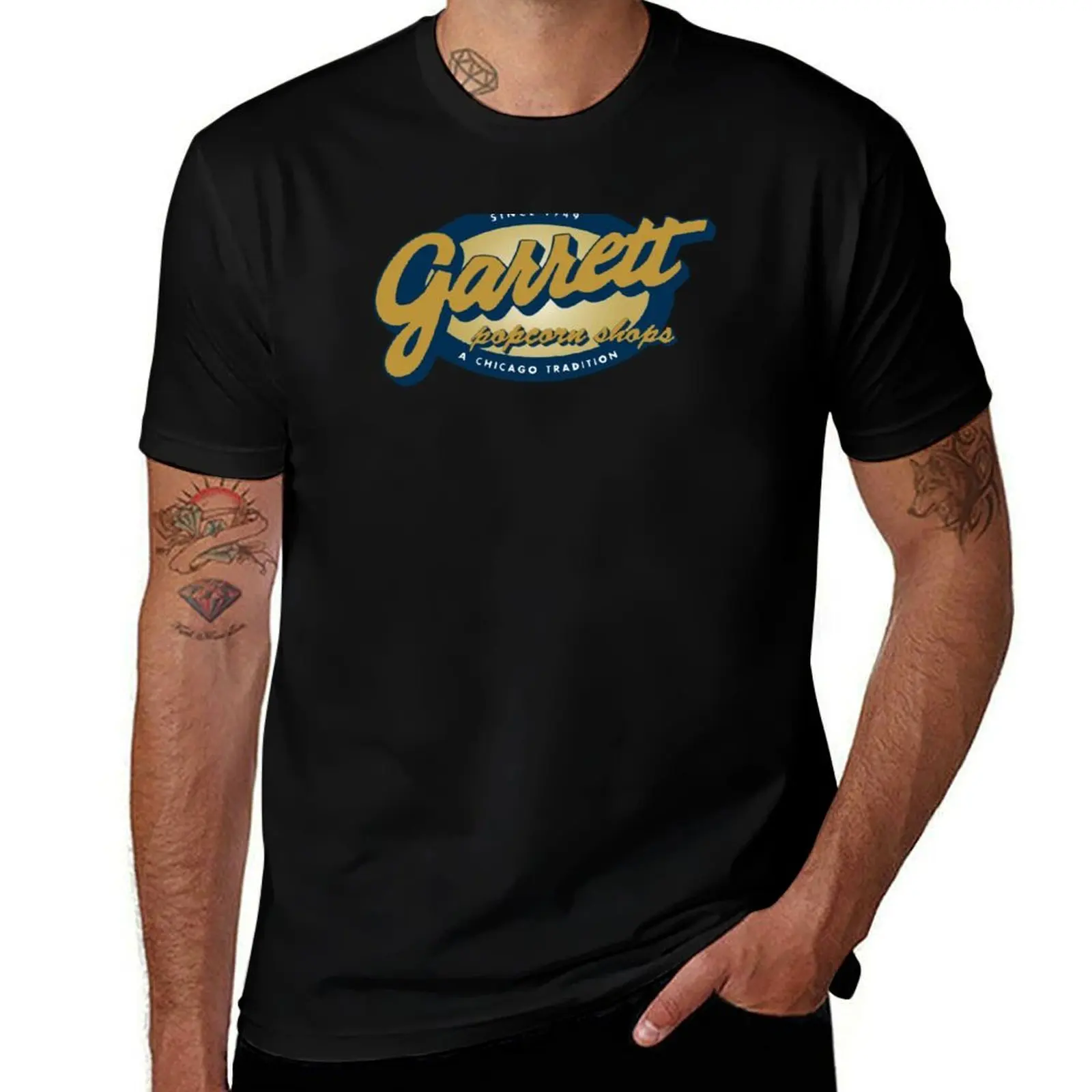GARRET POPCORN SHOPS T-Shirt Casual Daily Graphic Tee T-Shirt
