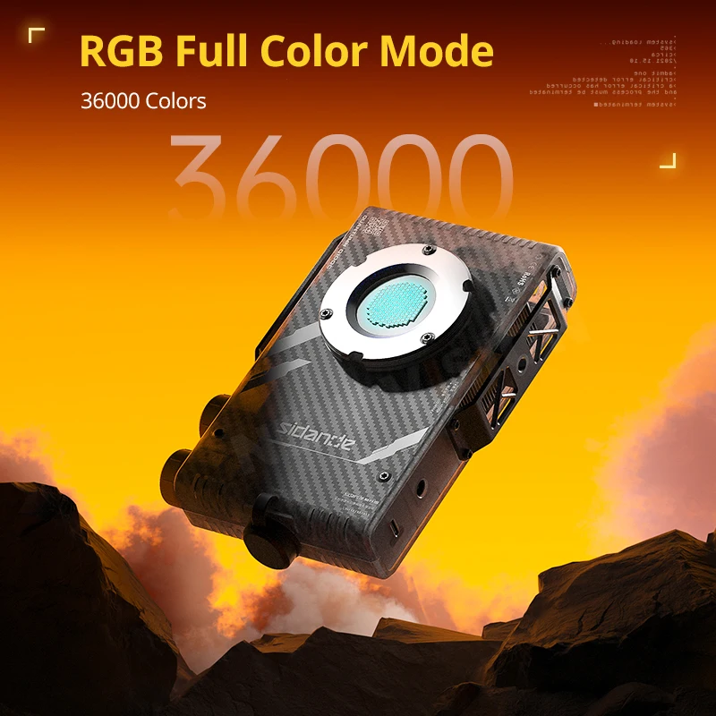 

SIDANDE Q100C RGB COB Light Full Color Fill Light Quick set-up Bowens Mount Adapter Bracket Umbrella Hole 180° Rotary Adjustment