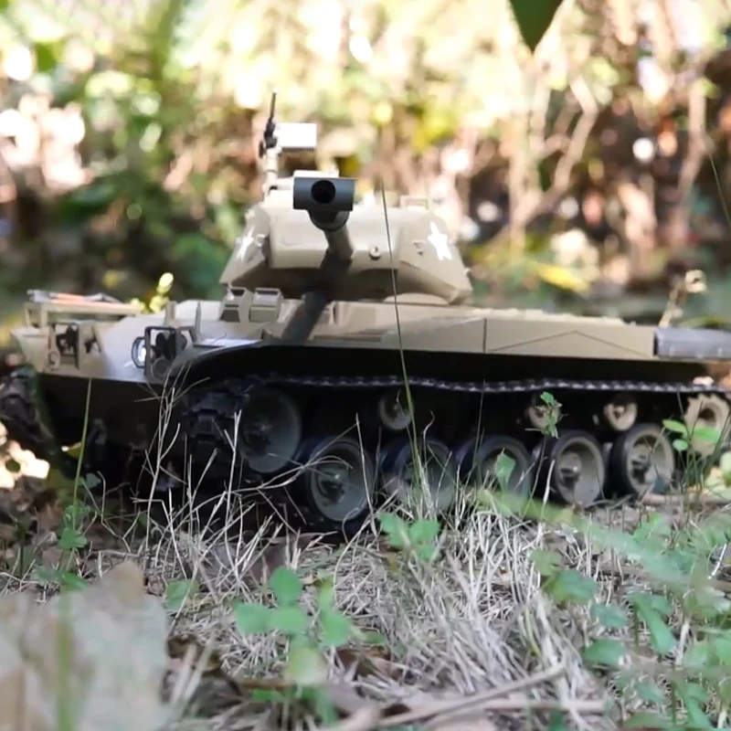 Henglong 1/16 3839-1 US M41 Walker Bulldog Lekki Zdalnie Sterowany Czołg Wielofunkcyjny Model Symulacyjny Wojskowy Zabawka Chłopiec Dorosły Gi