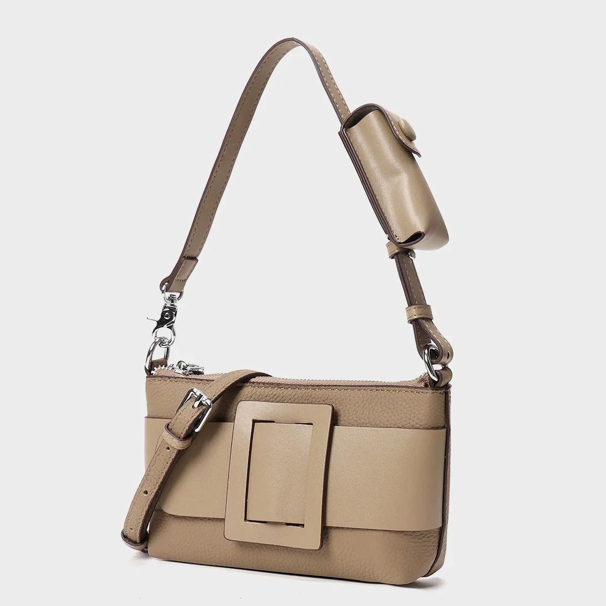 Fashion Ladies Shoulder Bag Large Buckle Women\'s Handbag Tote 2024 Original Design Leisure Blue Crossbody Bag