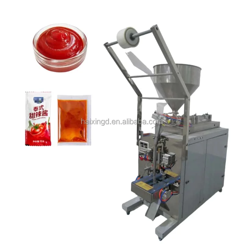 

Best Sellers Honey Pack Sauce Paste or Viscous Liquid Yogurt Tomato Paste Ketchup Butter Chocolate bar Packaging Machine