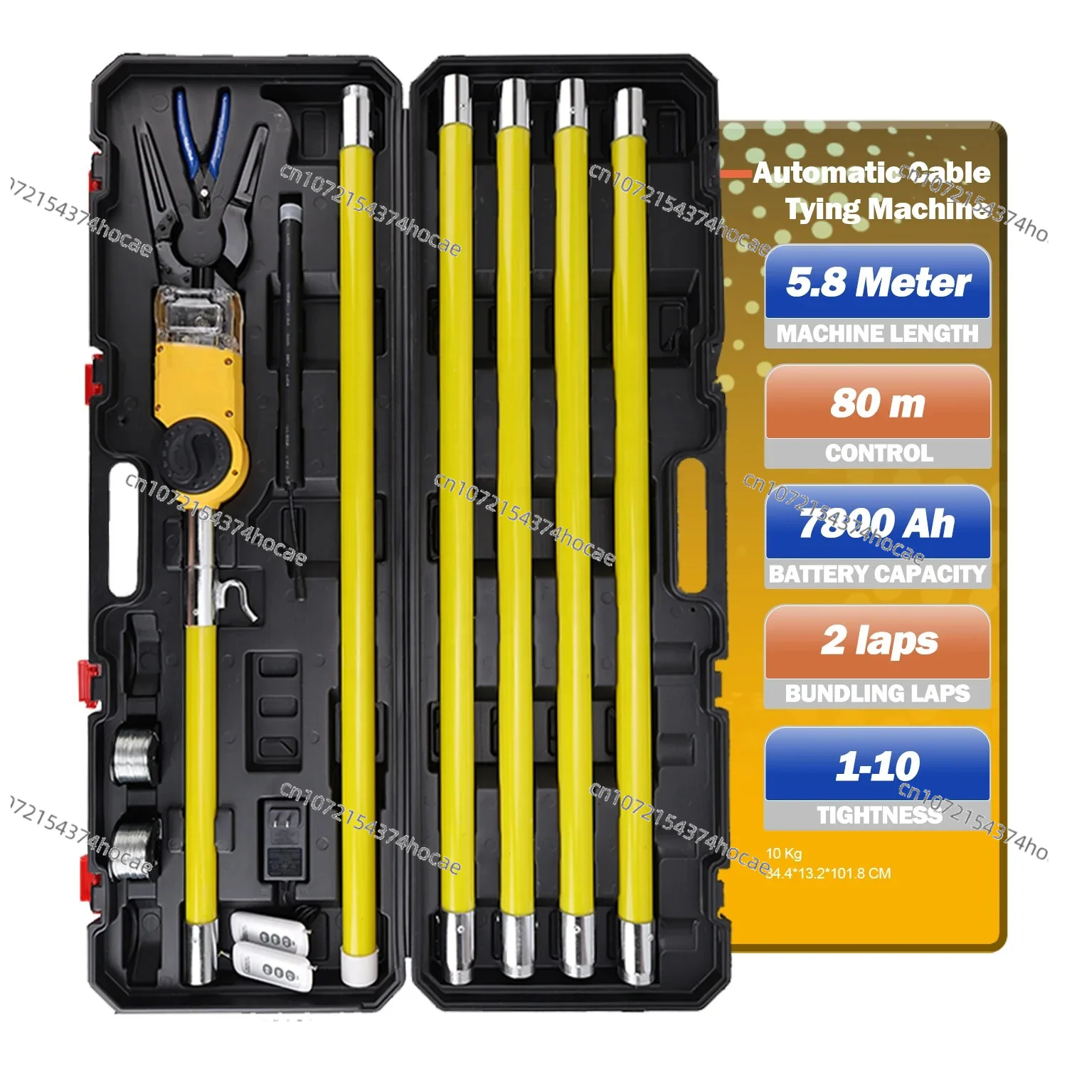 TH Automatic Cable Tying Machine Optical Cable Binding High Altitude Wire Organizer Tidy up Electric Wires Wiring Harness Tool