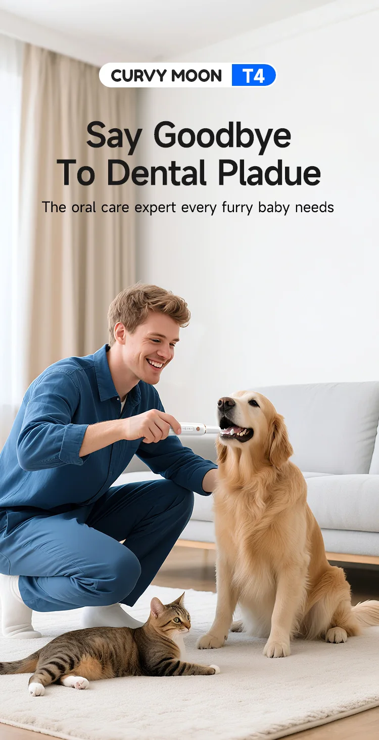 

Professional pet use oral care expert dental pladue remover ultrasonic power no brushing