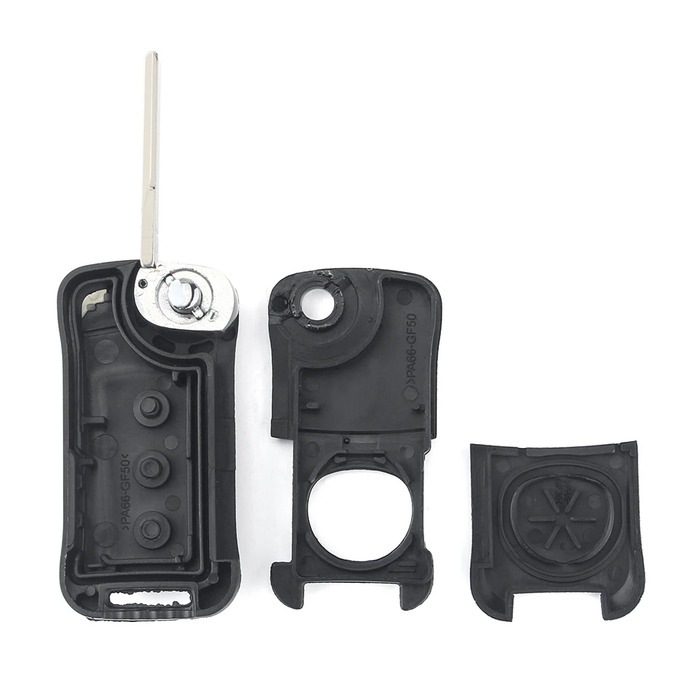 KEYYOU 2/3 Buttons Flip Folding Remote Car Key Case Shell For Porsche Cayenne GTS Panamera Turbo Carrera 2003+