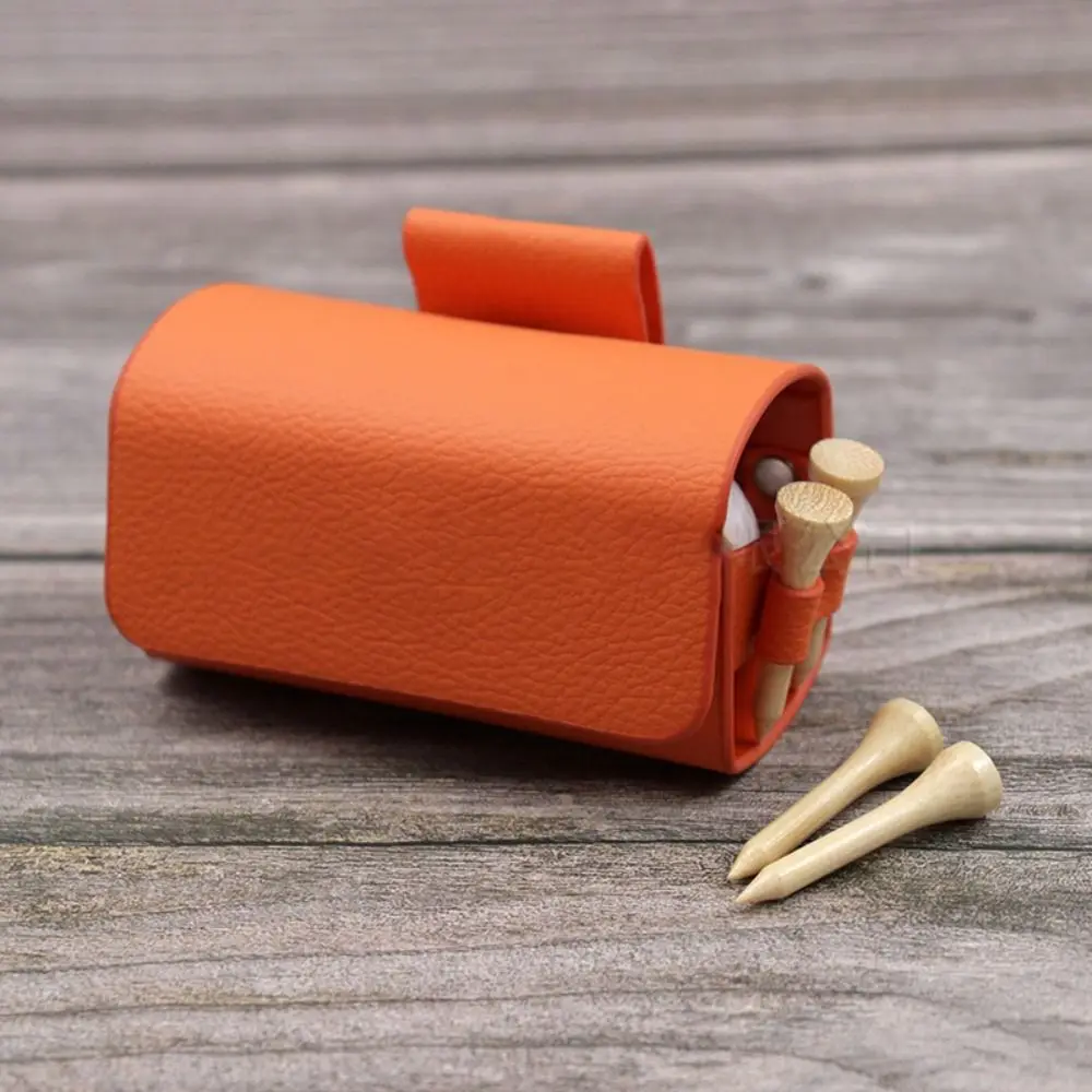 

Golf Sports Accessory Waist Storage Bag PU Leather Golf Storage Case Waist Bag Storage Bag Golf Ball Bag Golf Ball Storage Clip