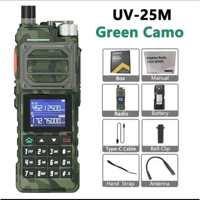 BAOFENG UV-25pro UV-25L / UV-25M الاتصال الداخلي في الهواء الطلق التكتيكية Liaison عالية الطاقة اسلكية تخاطب طويلة المدى راديو Retevis 2 طريقة الراديو