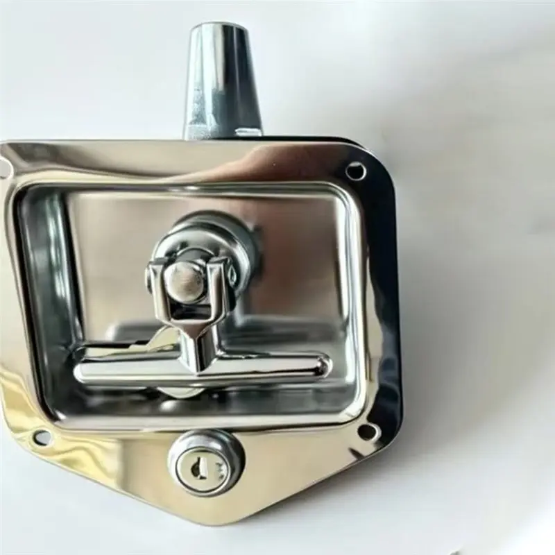 AB66-T-Folding Panel Stainless Steel Recessed Paddle Handle Lock 1 Piece