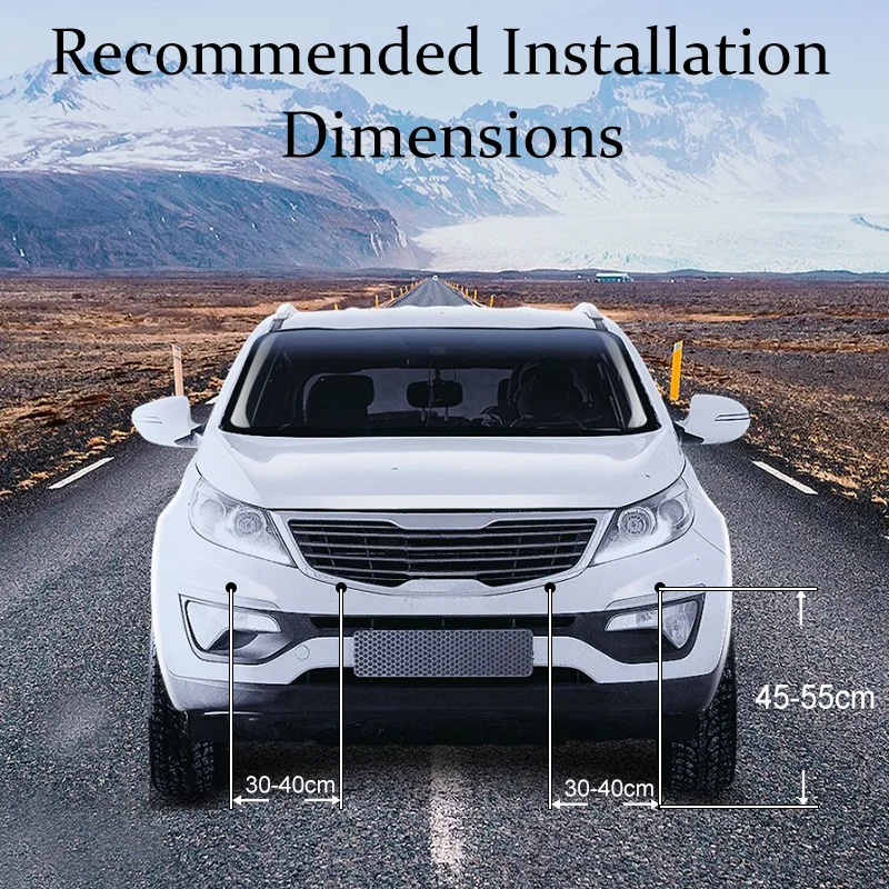 Professional Front Parking Sensor Kit Universal 4 Sensors Buzzer Reverse Backup Radar Sound Alert Indicator Probe System New