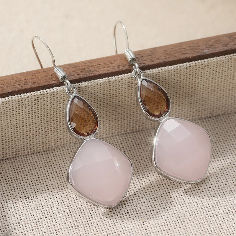 أقراط متدلية هندسية من الأوبال - مراجعة Opal Earrings Dangle وسعره