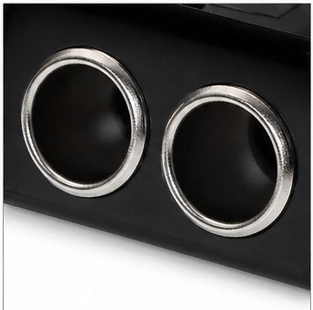 Car Cigarette Lighter Adapter Splitter Plastic Durable Socket Power Splitter Multiple Device Charging Protector