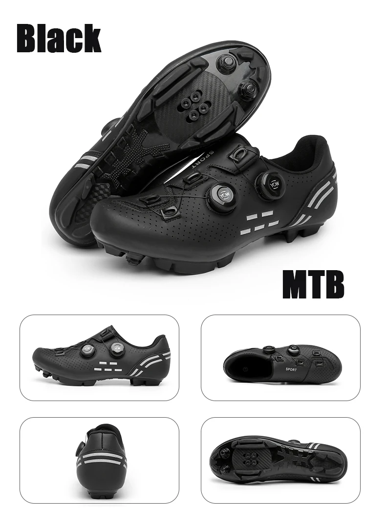 Neue Herren-Radsportschuhe Outdoor MTB Bergschuhe Damen SPD Rennrad-Sportschuhe Hochwertige Wander- und Radsportschuhe – Detail 7