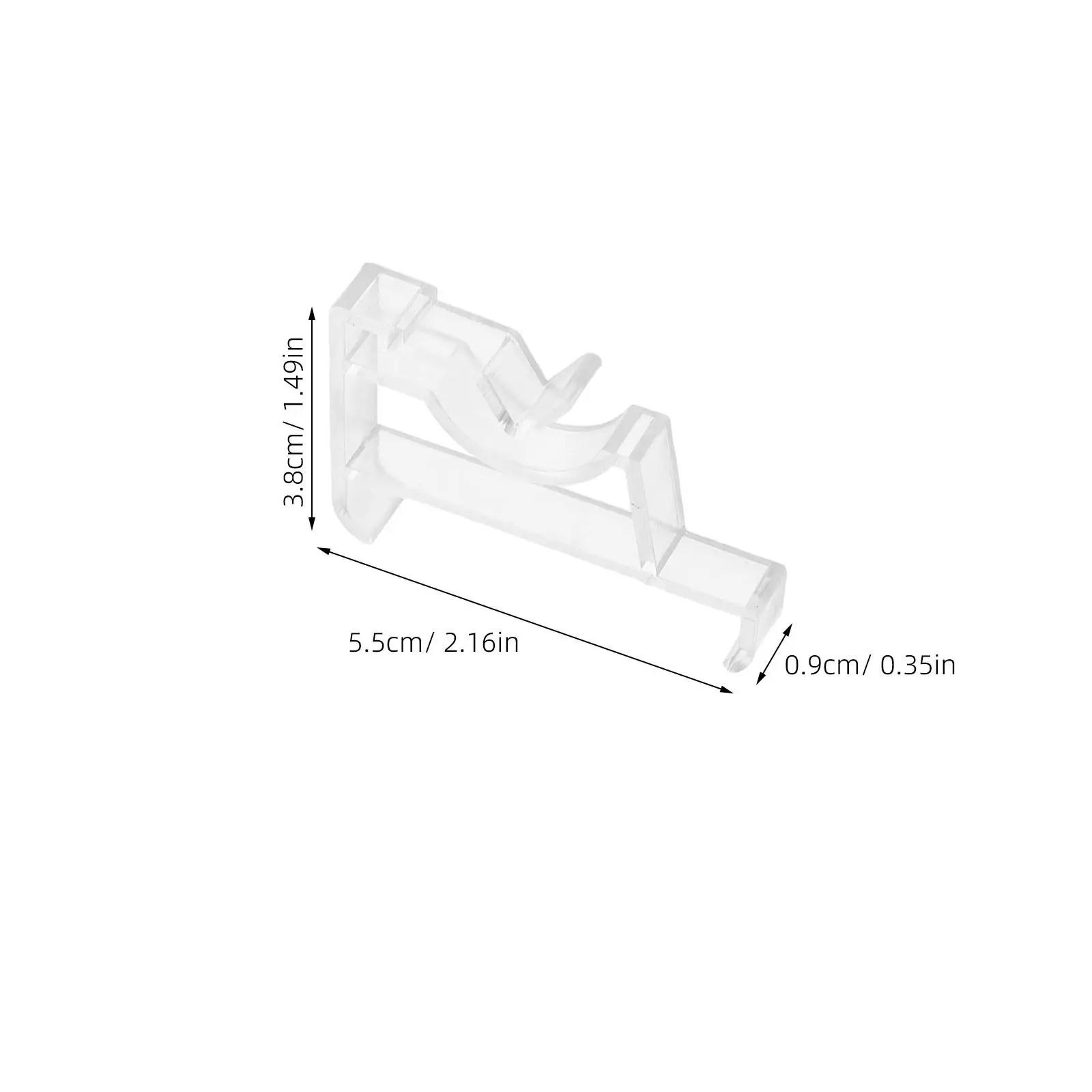 40Pcs Plastic Window Valance Clips Blind Valance Retainer Clips Replacement for 2 Inch Blinds Invisible Holder Home Office