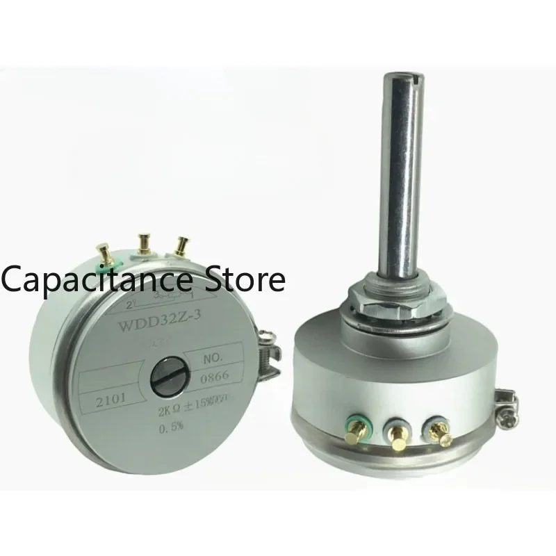 

5PCS Precision conductive plastic potentiometer WDD32Z-3 2K 0.5% linear long axis 40MM angular displacement sensor