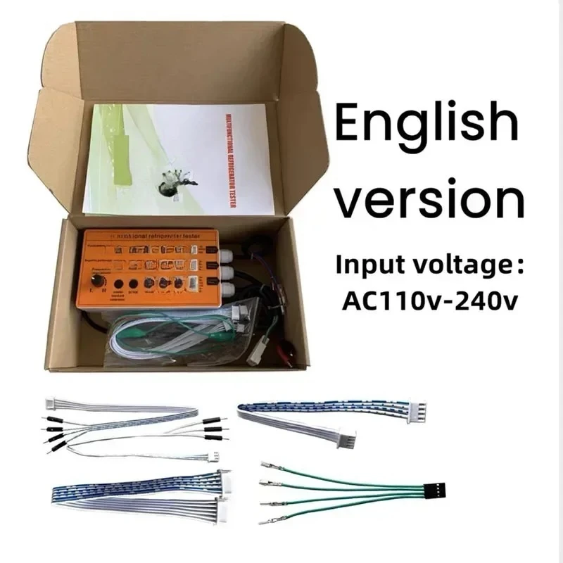 for 110V-240V Refrigerator inverter board compressor solenoid valve fan damper electric valve tester fault tool English version