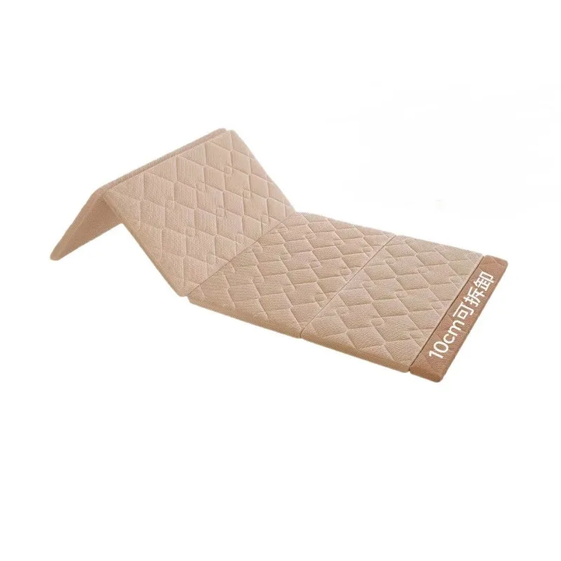 Foldable, removable and washable jute 0 glue, hard and thin 90x200cm mattress for single student dormitory