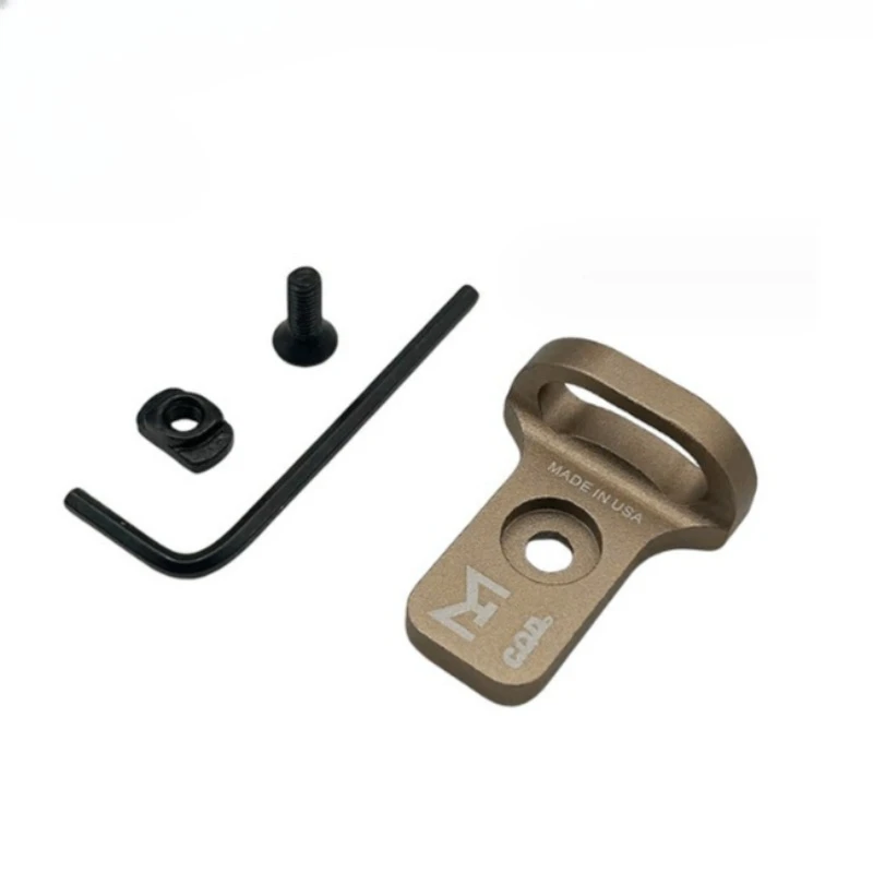 CNC Metal Tactical QD Sling Mount Buckle CQB Shoulder Strap Button Adapter Base For MLOK Rail HK416 AR15 view 2