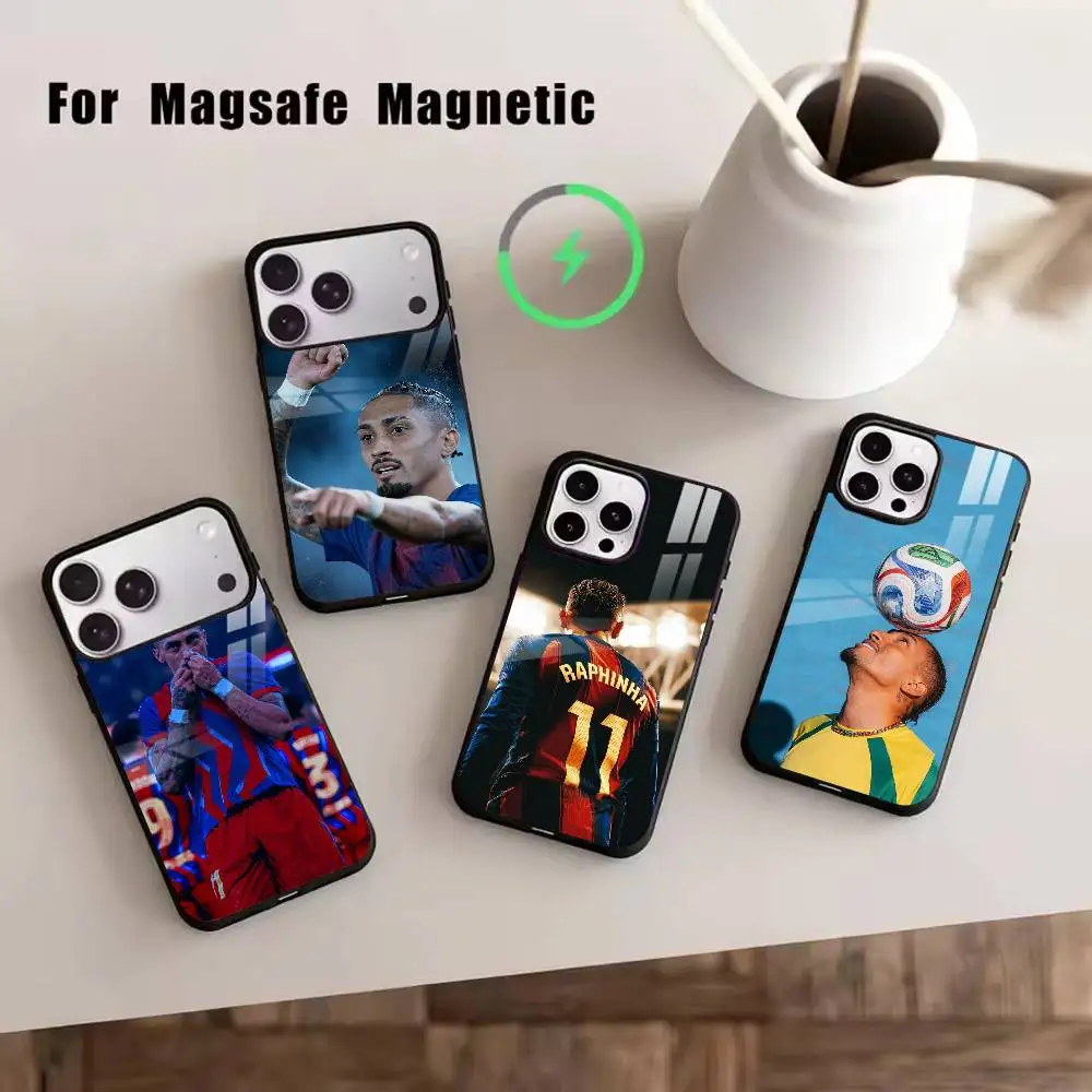 

B-Brazil R-Raphinhas Phone Case For iPhone17,16,15,14,13,12,11 Plus,Pro Magnetic For Magsafe Wireless Charging