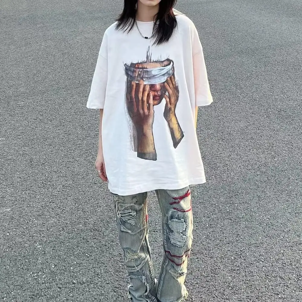 Vintage Tees for Men Women Streetwear Unisex Oversized Y2k Shirts Women's Casual Oversized Graphic T-shirt