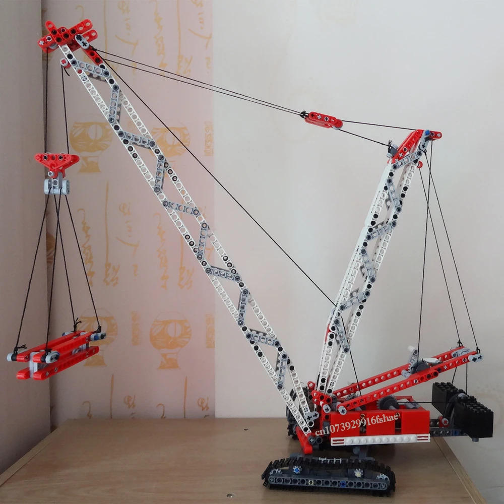 NEW 800PCS MOC city Engineering Series crawler crane DIY creative ideas Children Toy birthday Gift Technology Blocks MOC-8288