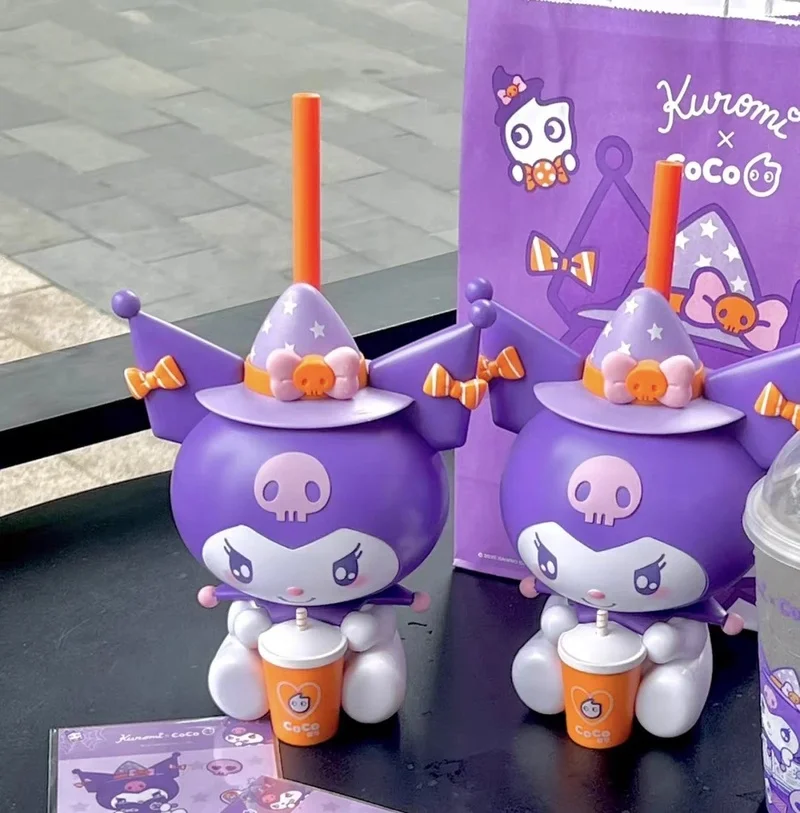 Cartoon Sanrioed Kuromi Limit Pipette Cup Drinking Cups Around Halloween Toys Birthday Gifts