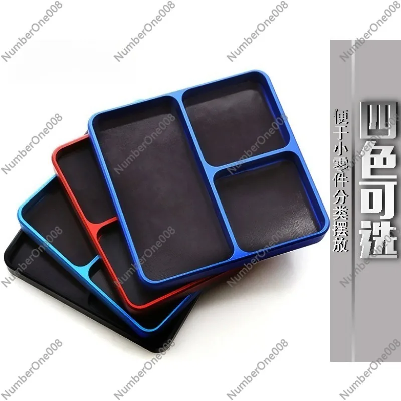 

Магнитный квадратный ремонтный лоток из алюминиевого сплава, модель автомобиля, держатель для деталей, винт, органайзер, ящик для инструментов