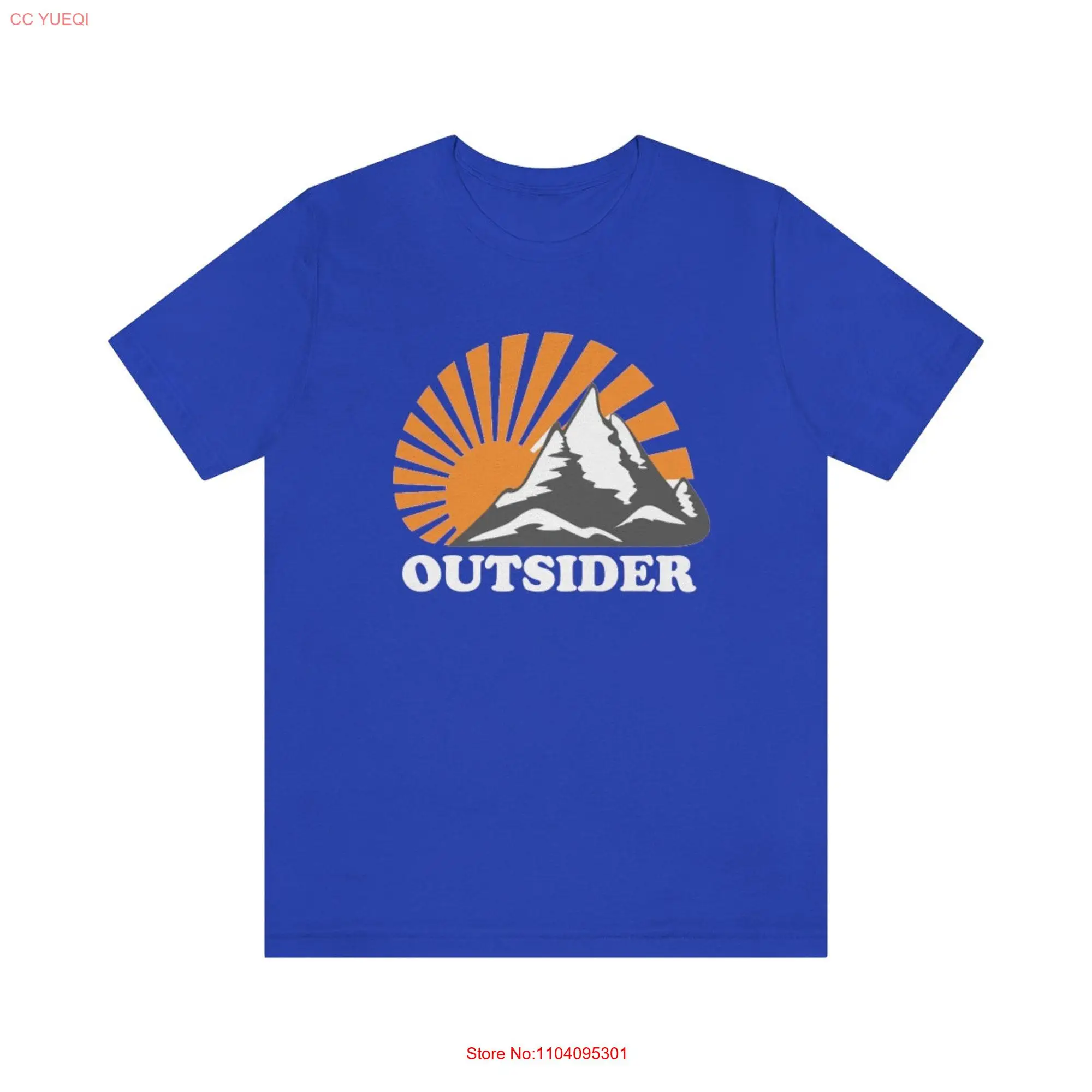 Outsider Hiking Outdoor T Shirt Mountain Lover Nature  long or short sleeves