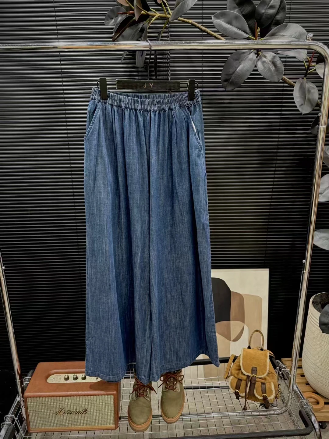 

Loose Wide Leg Jeans Women's Autumn Casual Vintage Hong Kong Sle Loose Fit Versatile Comfortable Cotton Denim Pants