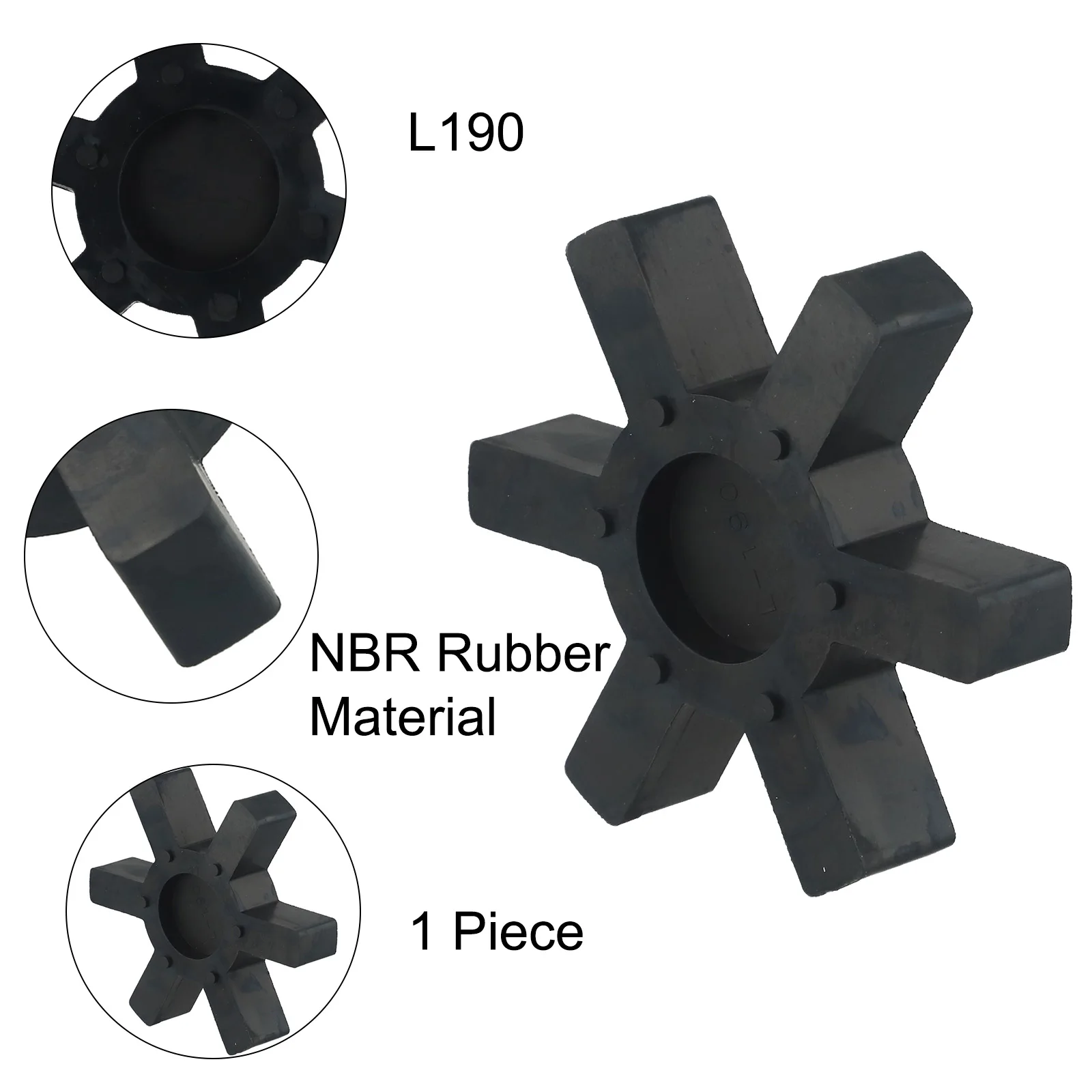 L-jaw Coupler Insert L190 Flexible NBR Rubber Spider Insert Fits L-190 For Lovejoy L-Jaw Coupling For Lovejoy For TB Woods