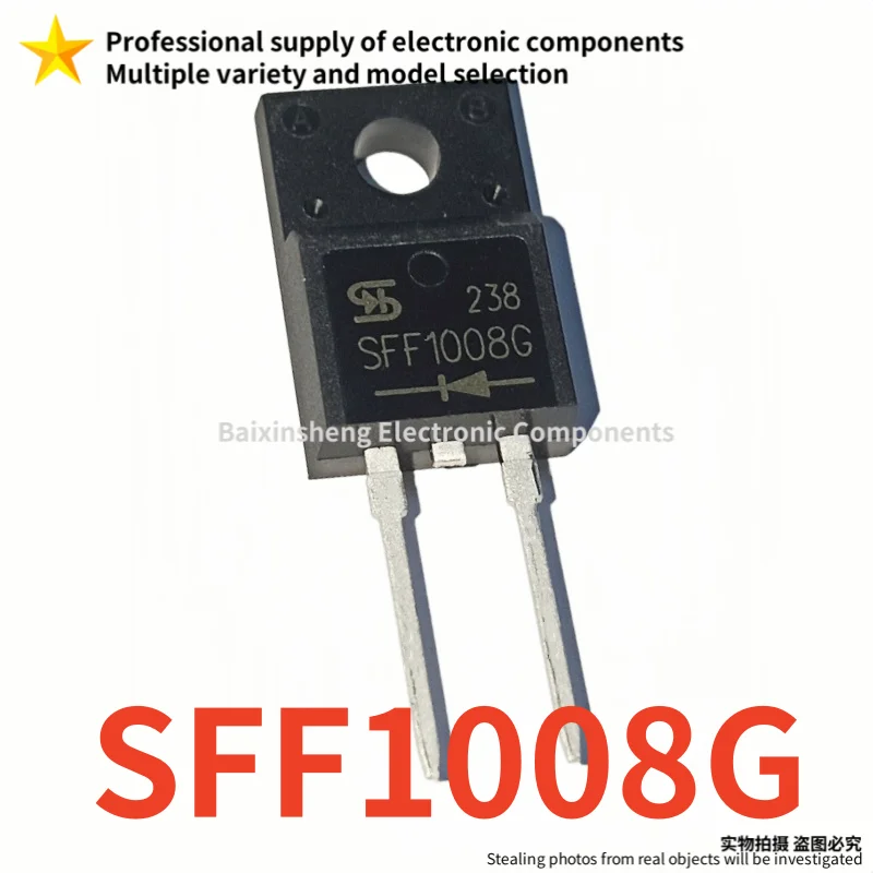 10PCS Brand new quality SF1008F SFF1008G TO-220F-2 Fast recovery diode