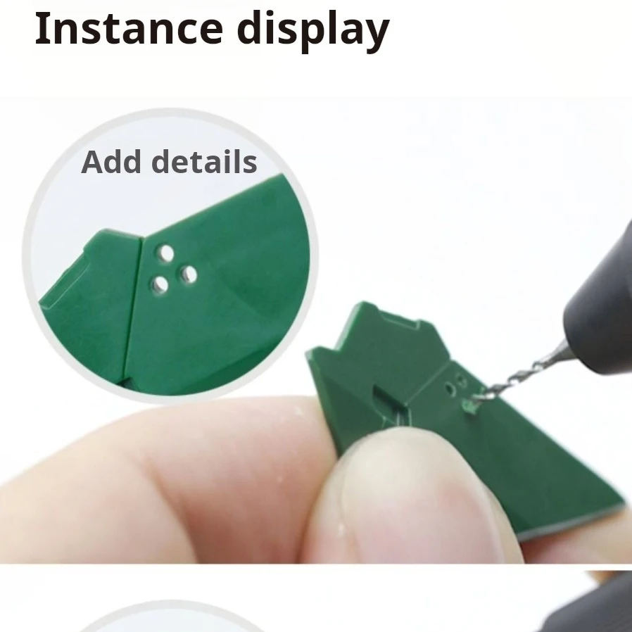 RAYSTUDIO RHD-01 Cabin Hand Drill 0.1~3.2mm Drill Bit Assembly for Gundam Scale Model Building Hand Craft Drilling Hobby Tools