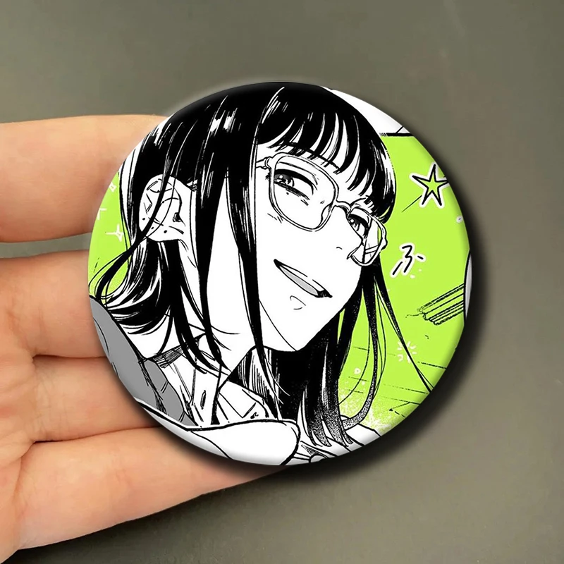 The guy she was interested in wasn't a guy at all Anime Soft Button Pin Mitsuki and Aya Brooch Badge Bag Decor Accessories Gift
