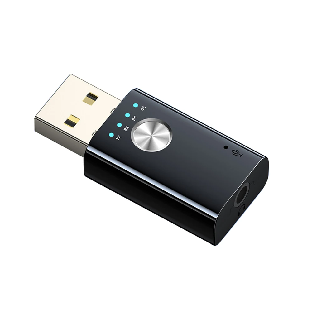 جهاز استقبال الارسال اللاسلكي لمكبرات الصوت المكتبية والكمبيوتر المحمول والتلفزيون ومحول USB المتوافق مع البلوتوث وجهاز إرسال الاستقبال