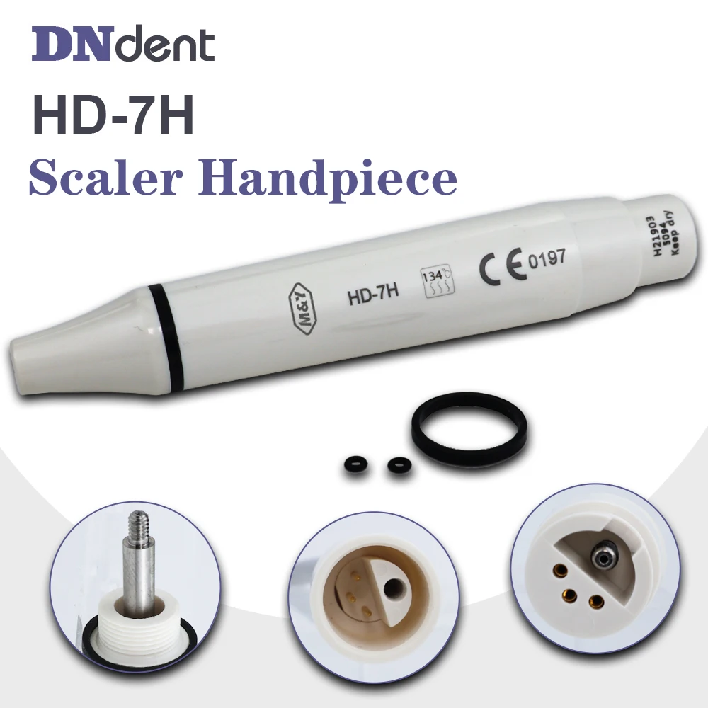 

Dental Ultrasonic Scaler Handpiece HD-7H Fit for Satalec DTE Ultrasonic Piezo Scaler Teeth Cleaning Dental calculus removal