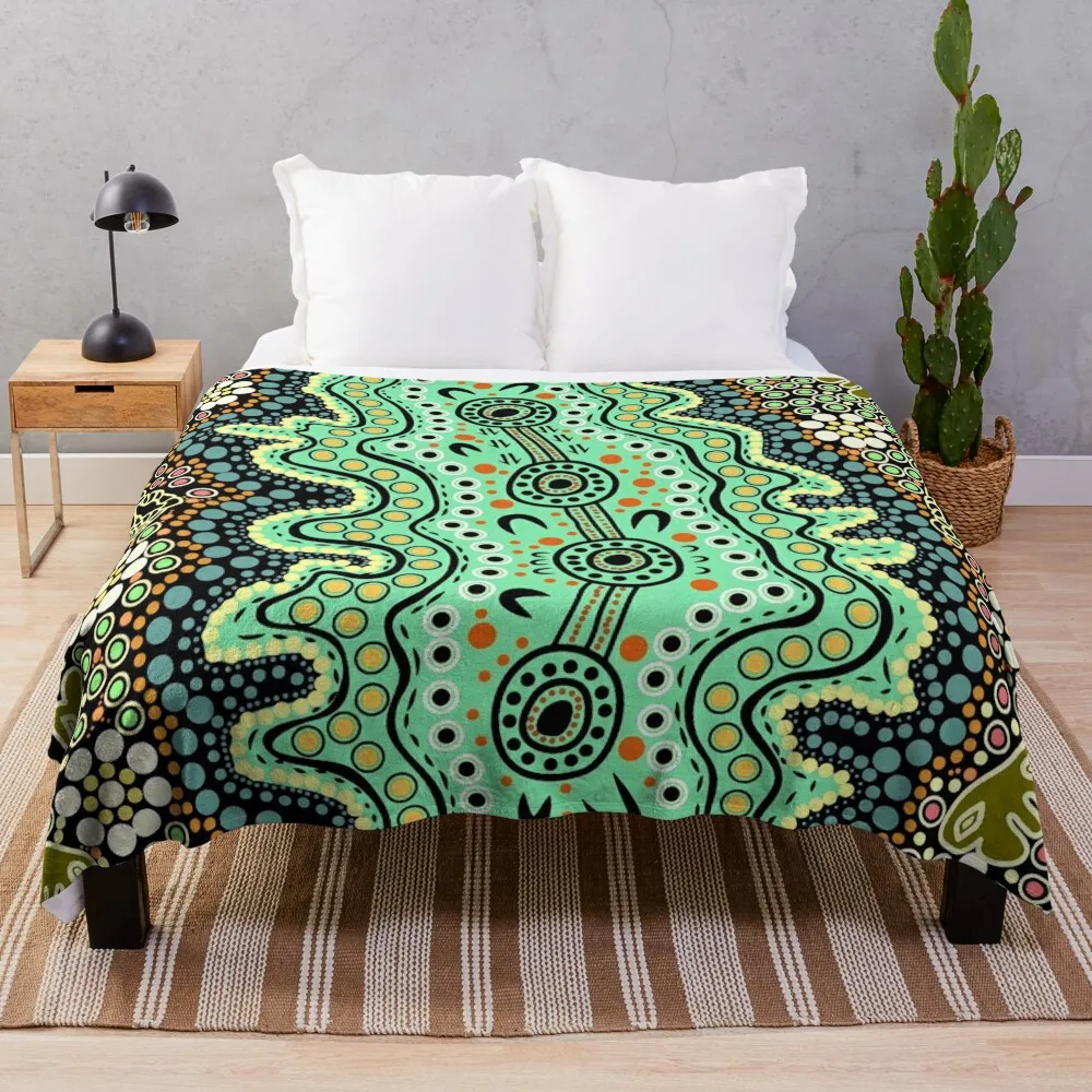 

Yilawura - Wiradjuri word for a pleasant Place to Camp Throw Blanket Designers christmas decoration Hair Blankets