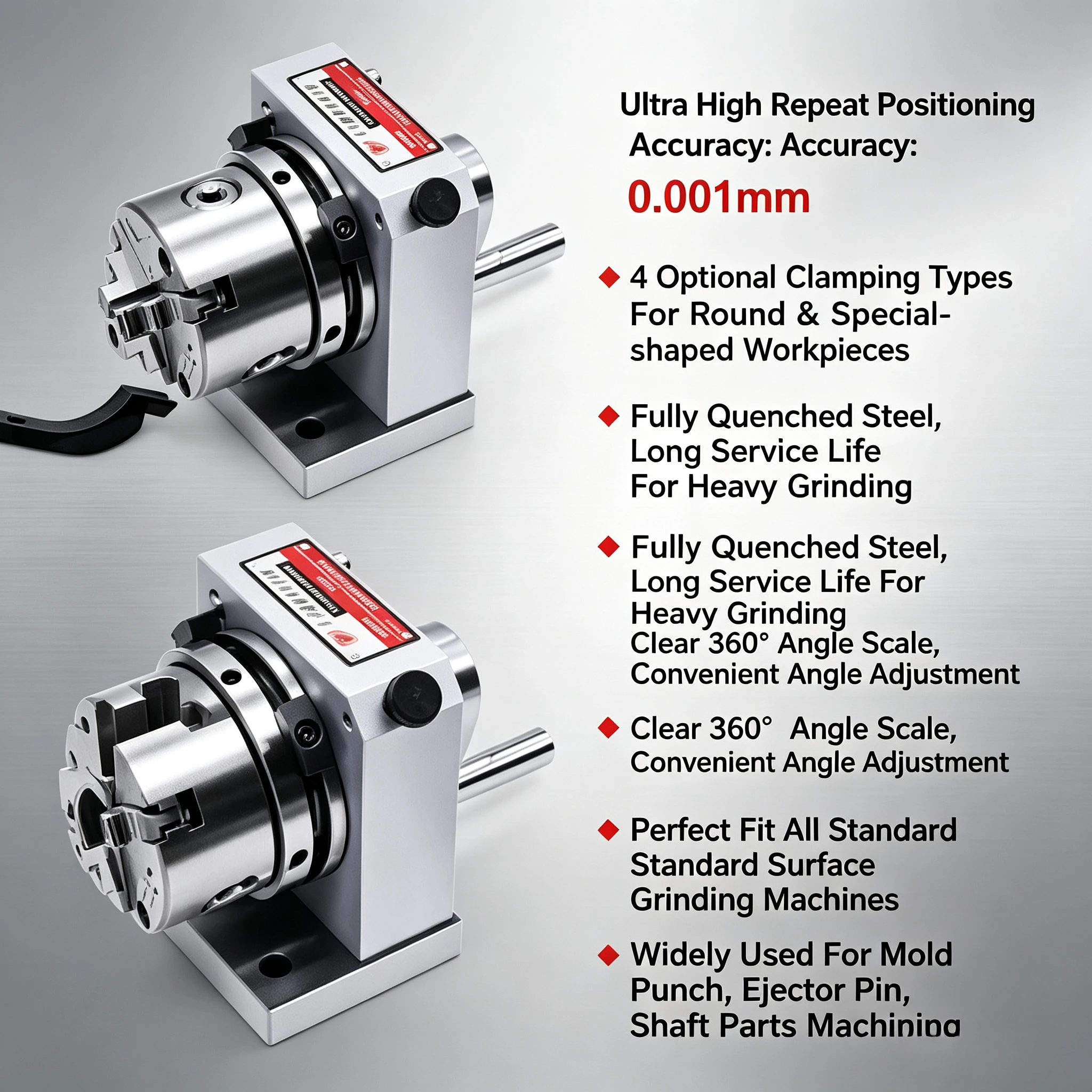 Precision Three-jaw Punch Grinder Single & Double Way ER32 Collet Grinder For Thimble Punch And Punch Needle Processing