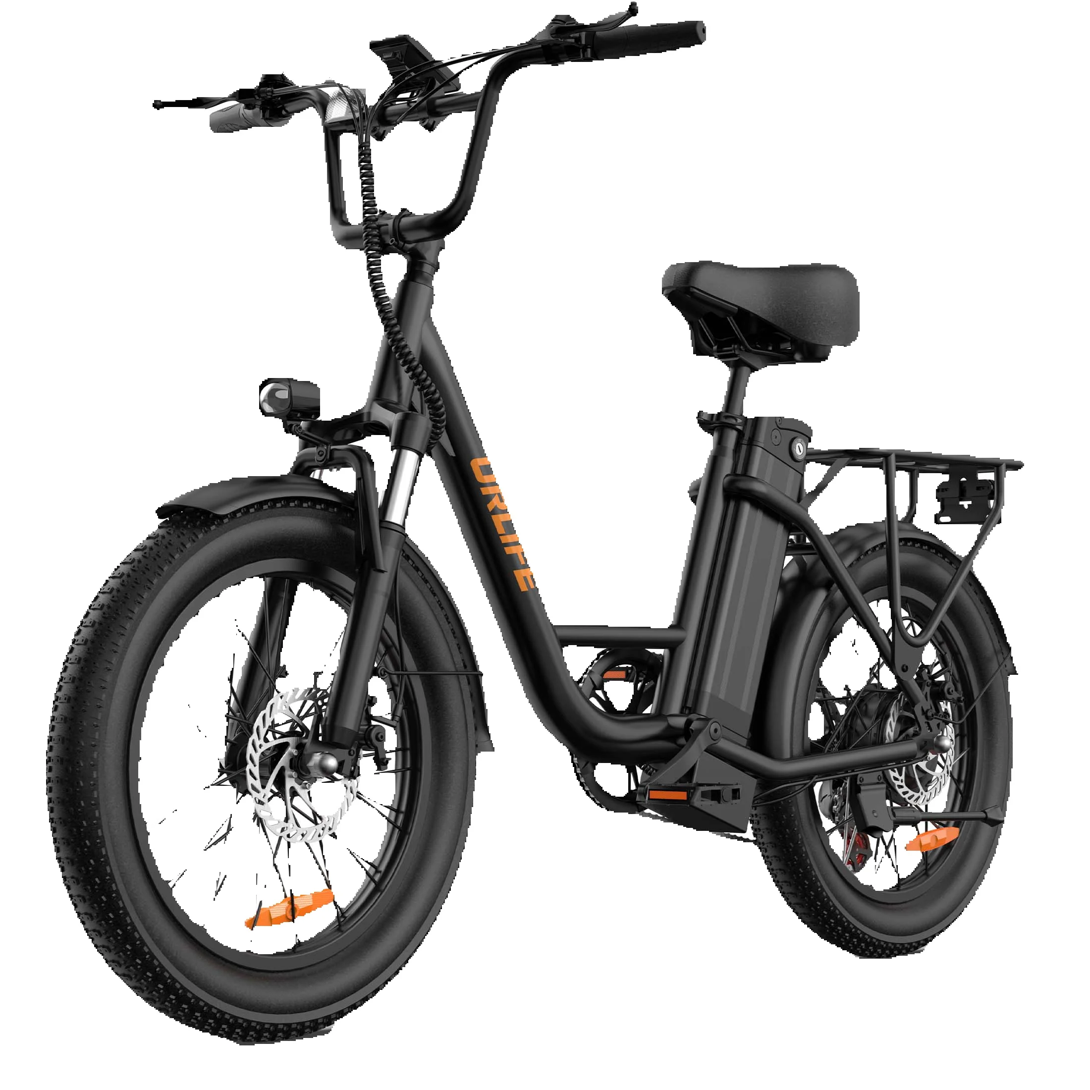AliExpress Other Urlife E20 Adult 1000W Peak E-Mountain ebike 48V 13AH Battery 20*3.0 Inch Wide Tyre City Commuter Electric Bike