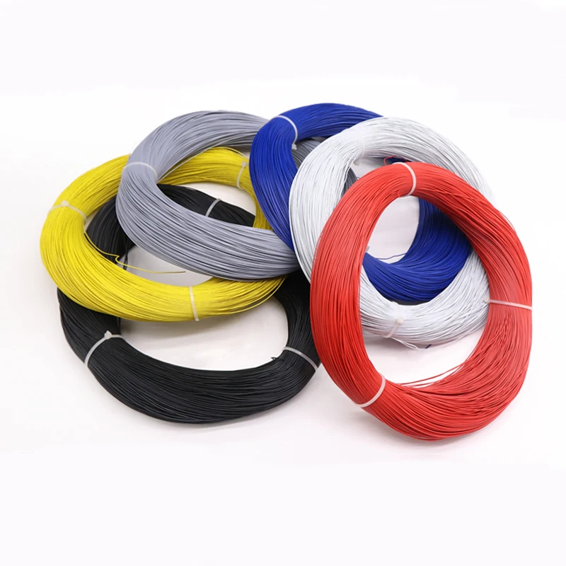 5/10/50M UL1571 Electronic Wire 32 30 28 26 24 22 20 18 16 AWG PVC Insulated Tinned Copper Environmental LED Line DIY Cord