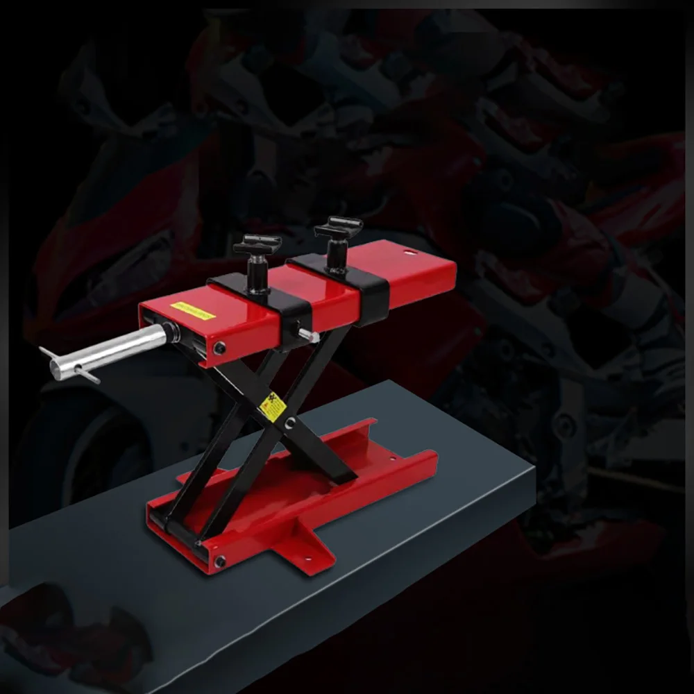 Update Motorcycle Lift 1100 Lb Scissor Jack Stand with Saddle ATV Lift Dirt Bike