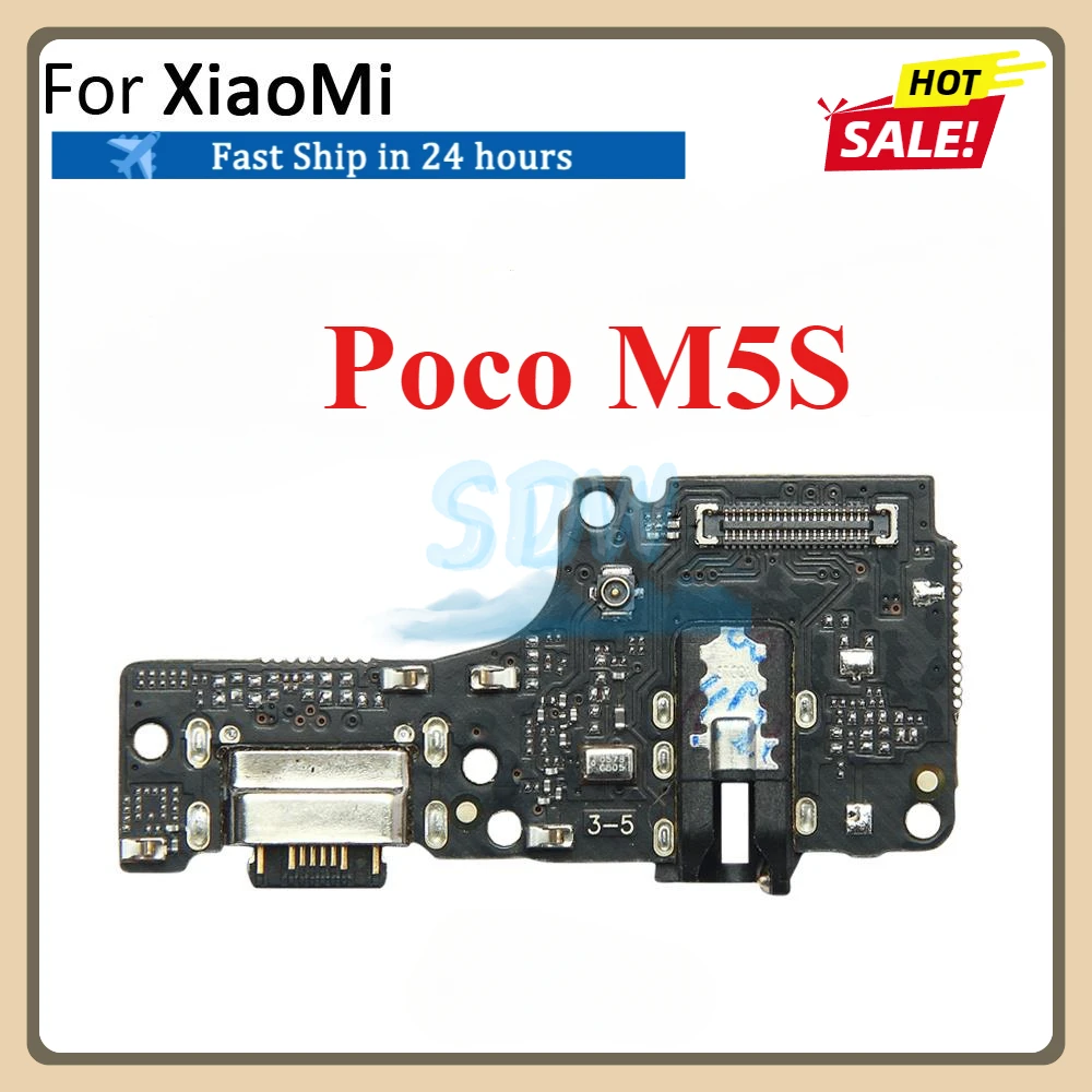 USB Charging Port Dock Plug Connector Charger Board Flex For Xiaomi PocoPhone Poco C3 F1 F2 F3 X2 X3 NFC M2 M3 M4 X4 Pro F4 M5s