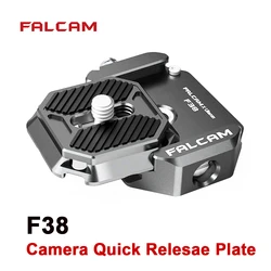 FALCAM F38 DSLR Camera Quick Relesae Plate Kit Arca Swiss Quick Switch Clamp Single Button Release Tripod Slider Mount Adapter