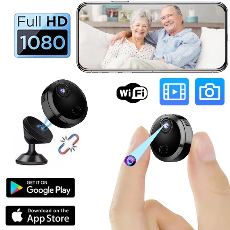 

Беспроводная мини-камера видеонаблюдения HD 1080P с поддержкой Wi-Fi