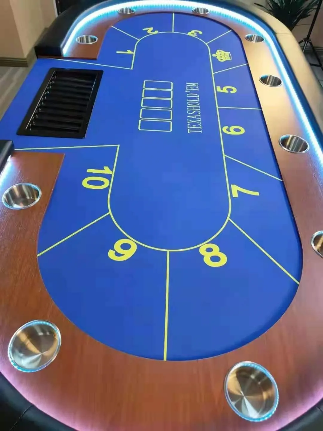 LTexas Hold'em Table Baccarat Size Point Chip Table Chess And Card Room Customizable Color Size Texas Table