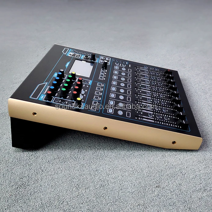 Professional  V16 Audio Video Lighting Touch Screen Backlit Display 16-Channel 4-Band EQ Analog Digital Mixer