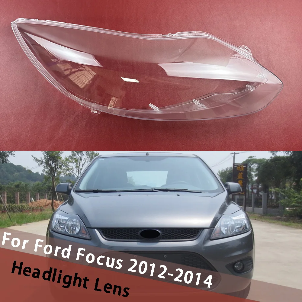 

For Ford Focus 2012 2013 2014 Front Headlamp Cover Transparent Lampshades Lamp Shell Masks Headlight Shade Lens Plexiglass