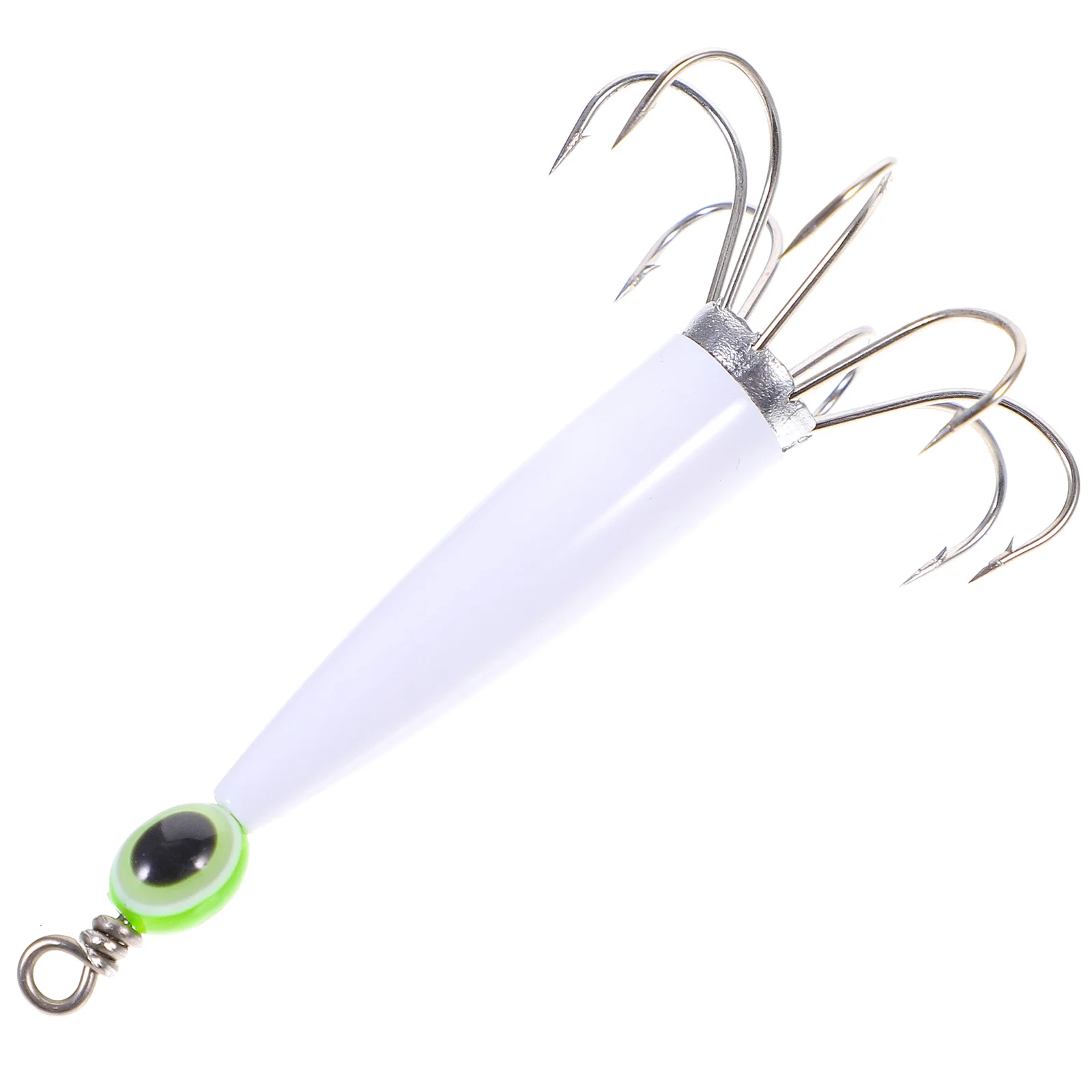

Squid Hook 8 Prongs White Random Eyes Small Size Portable Design Attracts Fish Glow Dark Luminous Fishing Hooks Baits Tackle