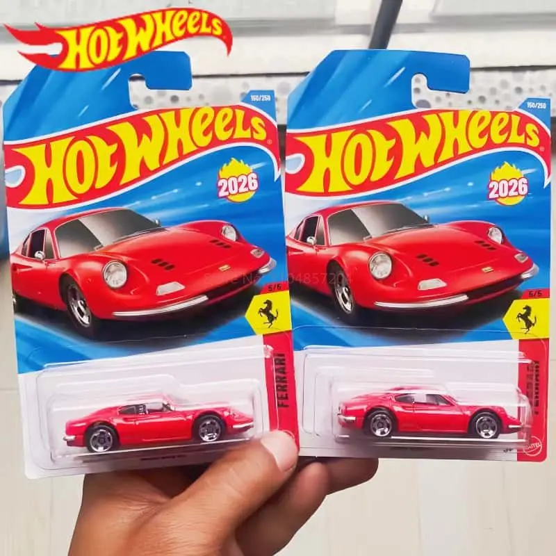 Hot Wheels 2026G Caça ao Tesouro de Carros Brinquedos para Meninos 1:64 Diecast Ferrari Mario Standard Kart Quick Chat Toyota Supra Modelos de Veículos de Brinquedo