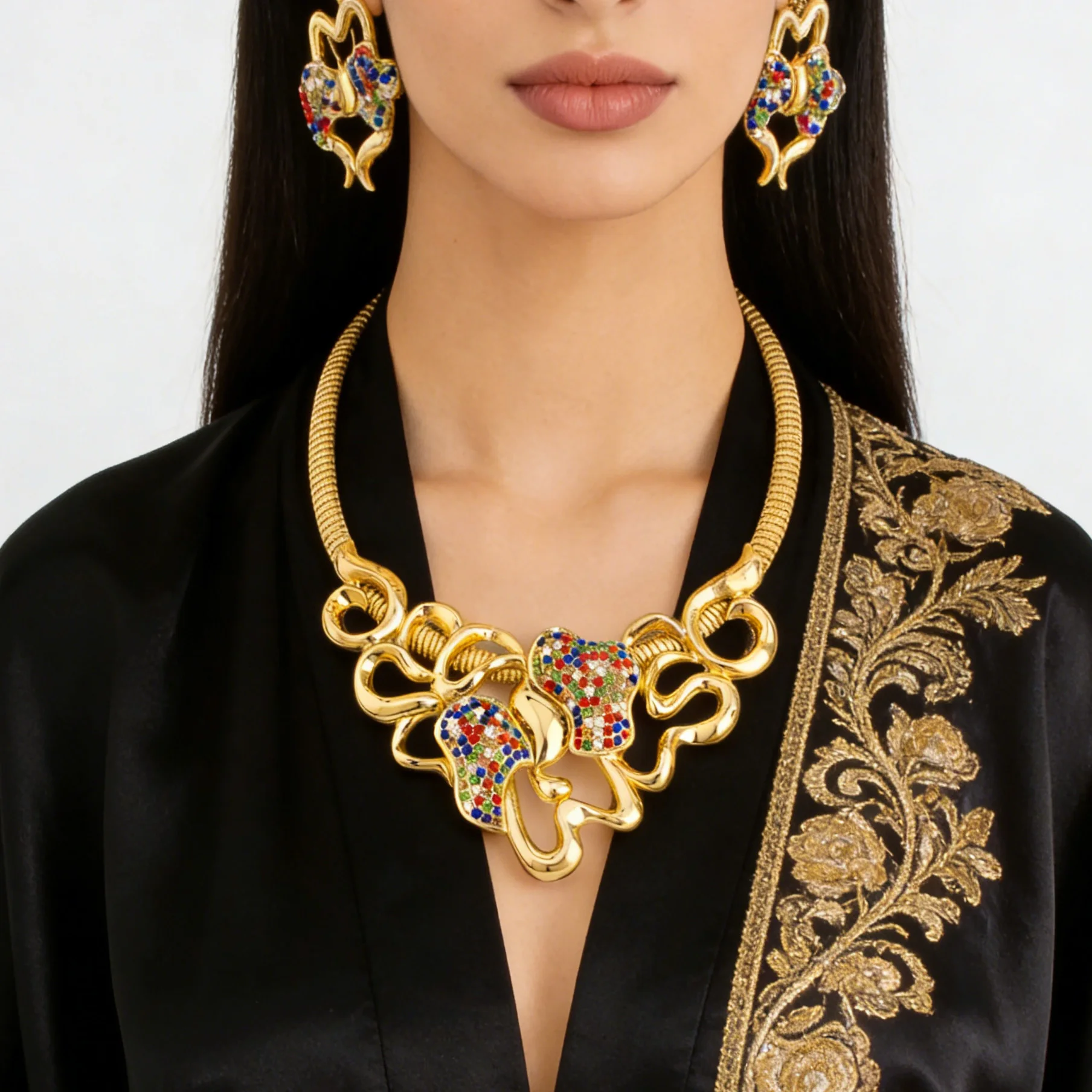 Brazilian Jewelry Set High Quality Original Jewelry Set for Woman African Wedding Jewelry and Accessory Sets Wholesale Sale