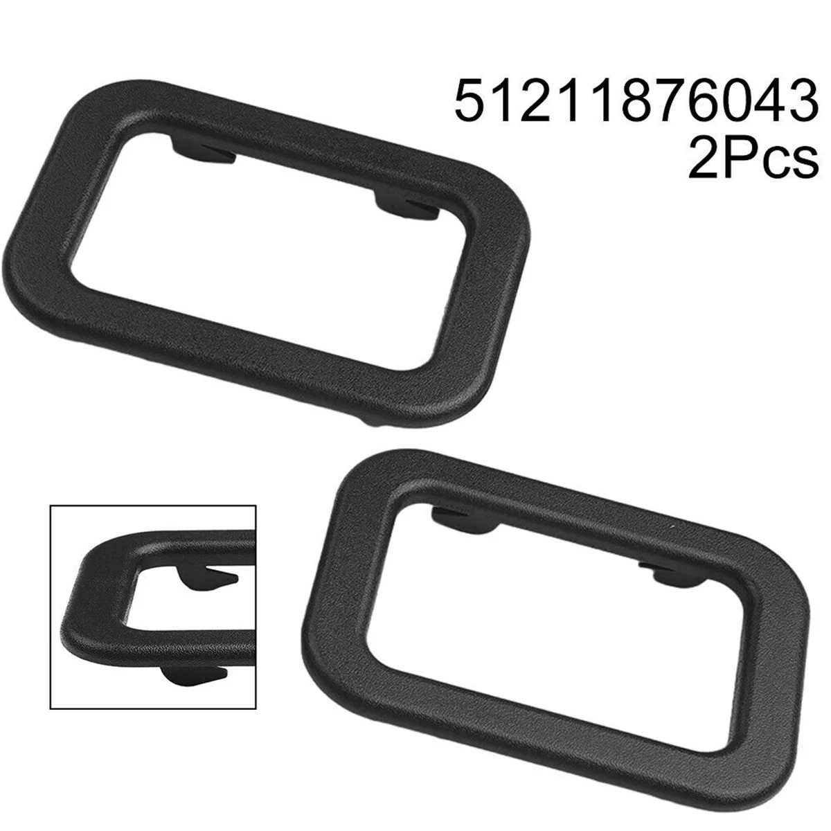 

4Pcs Car Interior Door Handle Trims for BMW E30 E24 E23 E28 Z1 635Csi M6 51211876043