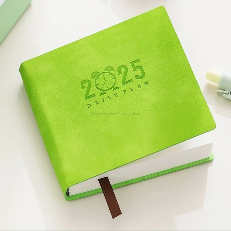 368 Pages Square Mini Calendar 2025 Pocket Notebook Portable Diary Notebook Planner